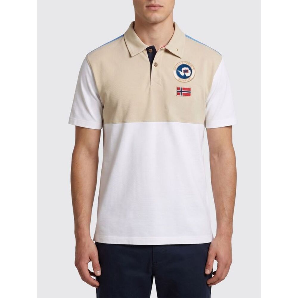 Napapijri Men Cotton Polo Shirt With Logo Napapijri